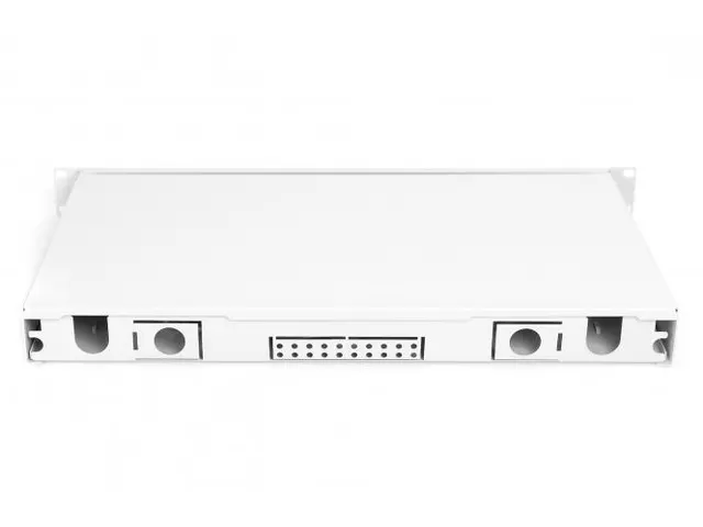 LWL-splicebox 1U uitgerust 6x LC DX OS2 inclusief splicecassette