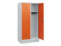 schoollocker,HxBxD 1630x800x500mm,2vak,vak B 400mm,cil.-slot,sokkel