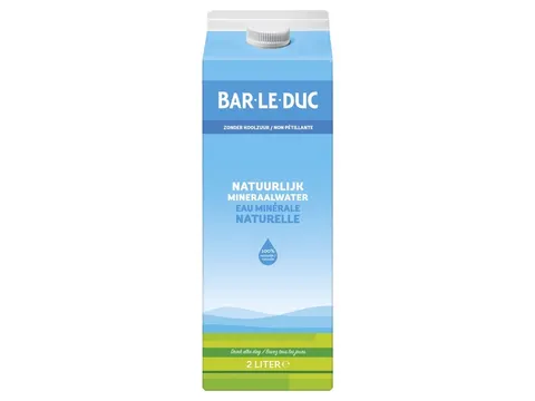 Water Bar-le-Duc koolzuurvrij 2 liter
