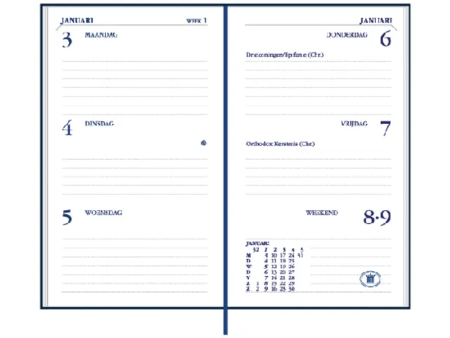 Agenda 2027 Ryam Memoplan 7 Plus Mundior 7dagen/2pagina's assorti