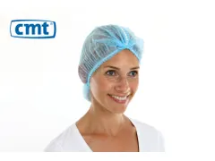 Haarnet Pp Non Woven Clip Cap Blauw 53Cm maat L Detecteerbaar 1000 Stu