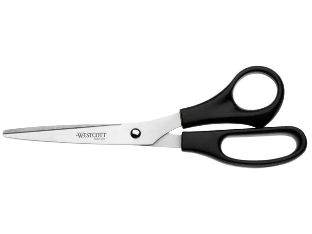 Kantoorschaar Westcott 210mm met kunststof grip rvs