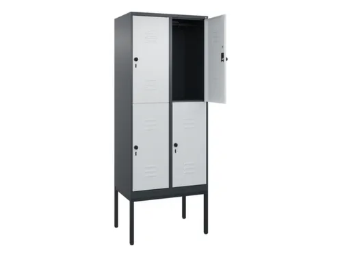 dubbeldekse locker,HxBxD 2120x800x500mm,2x2vak.,vak B 400mm