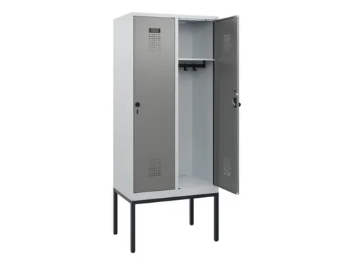 schoollocker,HxBxD 1950x800x500mm,2vak,vak B 400mm,draaigrendel