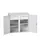 universele kast,HxBxD 1000x1050x550mm,2xStalen bodem,4lade(n)
