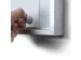 Vergrendelbaar notitiebord Indoor Slim 8xA4 met Schuifdeuren Zilver