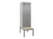 locker met bank,voor scheiding van kleding,HxBxD 2120x600x815mm,2vak