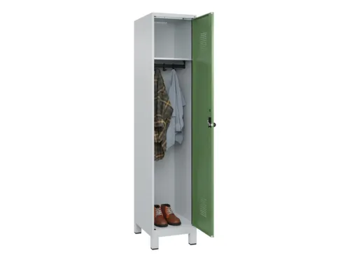 locker,HxBxD 1950x400x500mm,1vak,vak B 400mm,draaigrendel,voeten