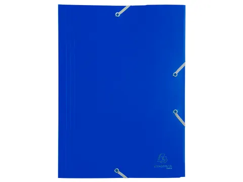 Elastomap A4 Assorti 3 Kleppen Polypropyleen 4/10de Ondoorschijnend