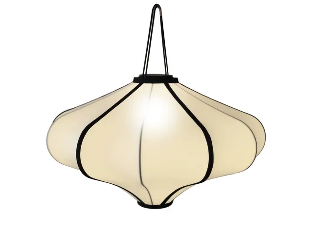 Lanterne Nextime Lumi 60 cm tissu crème