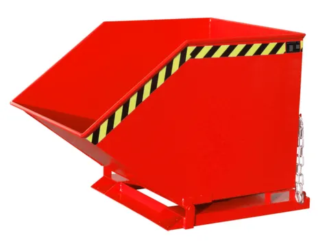 Kiepbak Staalplaat 980x1110x1420mm Inh. 1m³ 300kg Rood