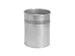 Papierbak BRASQ 15 liter zilver metaal