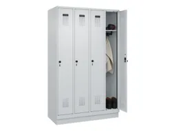 locker,HxBxD 1950x1200x500mm,4vak,vak B 300mm,draaigrendel,sokkel