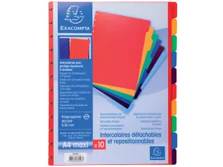 Tabbladen voor showalbum A4 10 Tabs Asssorti - 1