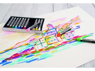 Oliepastelkrijt Eberhard Faber Artist Color 11mm doos a 12 st assorti - 8