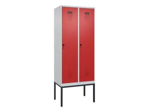 locker,HxBxD 2120x800x500mm,2vak,vak B 400mm,draaigrendel