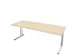 In hoogte verstelbaar bureau,HxBxD 720-840x2000x800mm,NE-esdoorn
