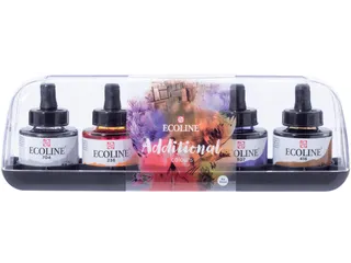 Ecoline waterverf 30 ml, 5 additionele kleuren - 1
