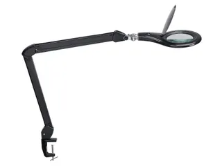 Loeplamp LED MAULmakro Zwart Met Tafelklem - 1