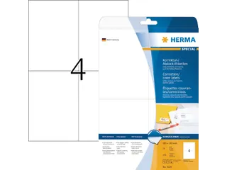 Correctie Etiket Herma 4229 105x148mm A6 Wit 100 stuks - 1