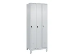 locker,HxBxD 1950x750x500mm,3vak,vak B 250mm,draaigrendel,voeten