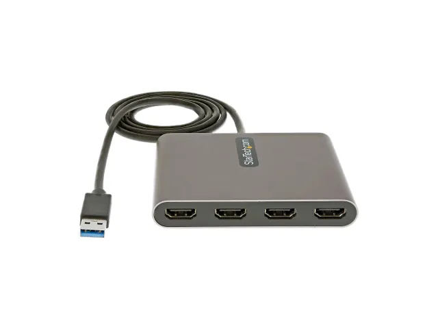 USB 3.0 naar 4x HDMI Adapter, Externe Video & Grafische Kaart, USB Typ