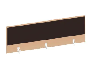 baliepaneel,v. bureau,aanbouw achter,B 1400mm,NE-esdoorn,BN2036-bruin - 1