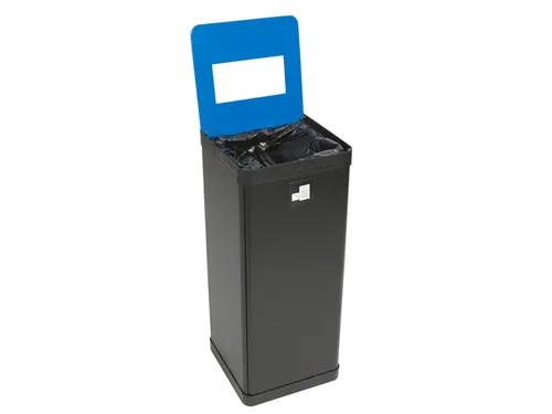 PBCORBN Recyclingbak Papier 50 L. zwart / blauw