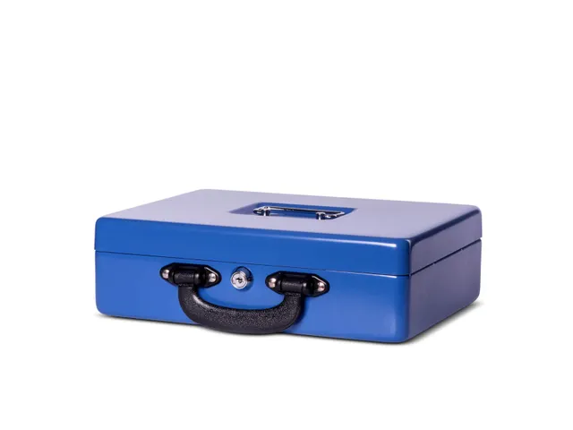 Geldkist met Euro muntinzet Blauw