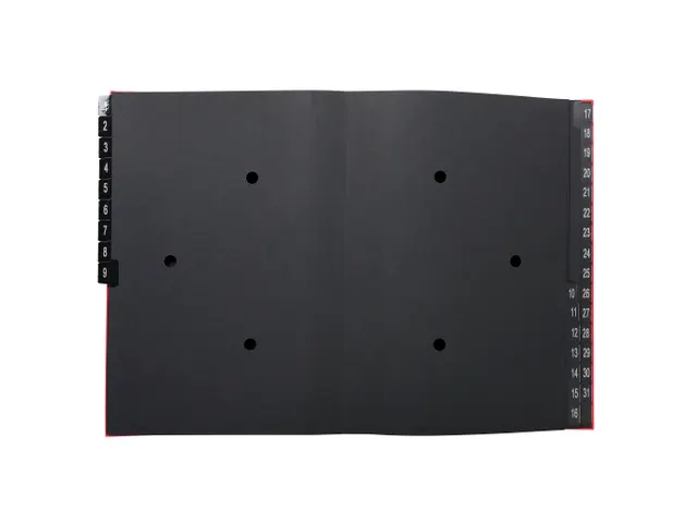 Sorteermap Ordonator 1-31 32vak rood