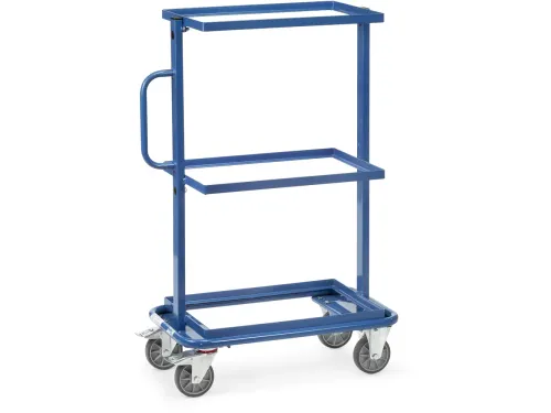Bijzetwagen 32900 3 Etages Zonder Legborden 200kg 600x400mm Ral5007