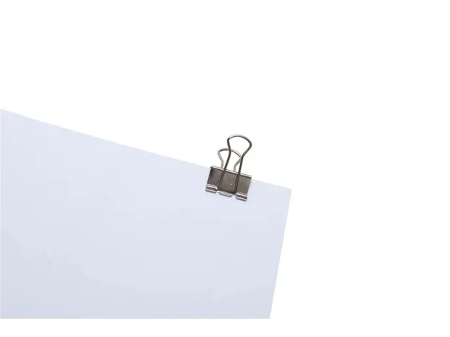 Papierklem Foldback mauly 214 Zilver 19mm 12 Stuks