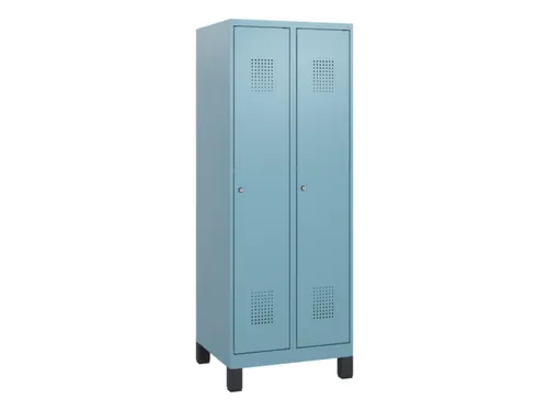 schoollocker,HxBxD 1630x600x500mm,2vak,vak B 300mm,cil.-slot,voeten