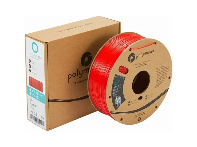 Filament ABS PolyLite Polymaker 1.75mm Rouge 1kg
