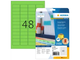 HERMA 4369 Verwijderbare etiketten A4 45,7x21,2mm Groen 960 stuks - 1
