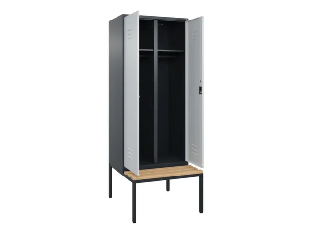 locker voor scheiding van kleding,HxBxD 2120x800x815mm,2vak