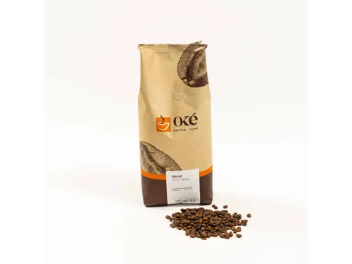 OKE Koffie Koffiebonen Decafiné zak van 1 kg