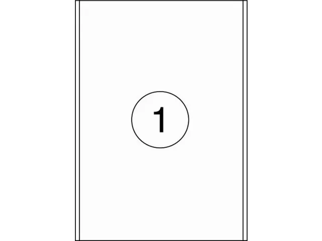 Etiket Rillstab 200x297mm Wit