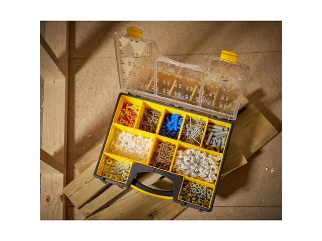 Pro Organizer 8 Vakken Geel/Zwart