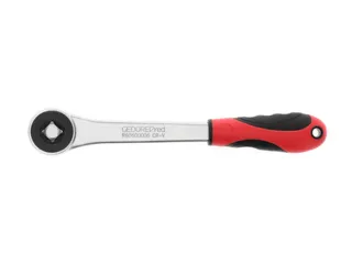 GEDORE R60600006 2K tandratel 1/2 inch 270mm achterzwaaihoek 12°. - 5