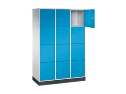 grootvolume-lockersysteem,RAL 7035/RAL 5012,HxBxD 1950x1220x500mm