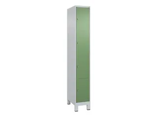 lockerkast,HxBxD 1950x300x500mm,1x4vakken,vak B 300mm,cil.-slot,voeten - 1