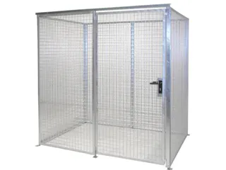 Gasflessendepot Staal/gaas Hxbxd 2060x2100x1500mm Voor 48 Gasflessen - 1