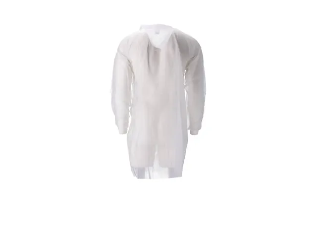 Veste visiteur fermeture éclair PP non tissé XXL high weight blanc