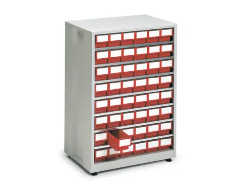 Stellingkast Hxbxd 410X605X870Mm 48Bakken Rood Frame Ral7035