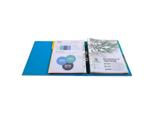 Ordner PP Prem'Touch A4maxi 80mm blauw