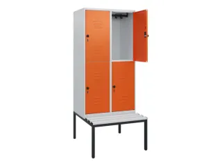 Dubbeldekse dekenkist,HxBxD 1950x800x815mm,2x2vak.,vak B 400mm - 2