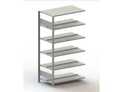 Inhaakstelling Aanbouwveld Verzinkt 1850x1006x636mm 6legborden 80kg