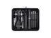 Manicureset Clauss 10-delig in zwart lederen etui relatiegeschenk