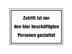Aanwijzingsbord,Alleen Toegang Voor Personeel,Aluminium Gemerkt